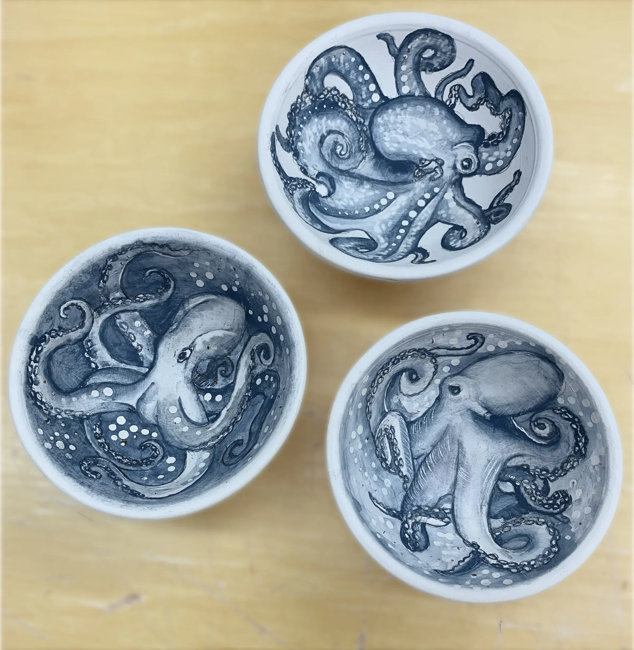 Three Octopus Bowls, T.L. Cheung